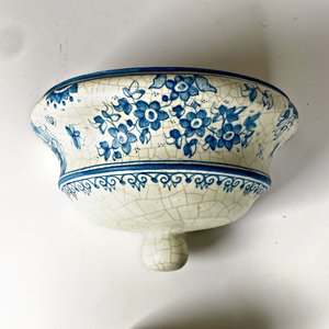 Aguamanil de Cerámica con Decoración Floral y Canilla Metálica, 47 cm - imagen 2