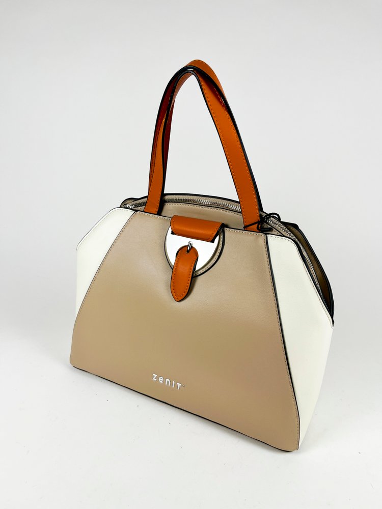 Lote siguiente: Cartera para Dama Zenit, color Perla y Crema
