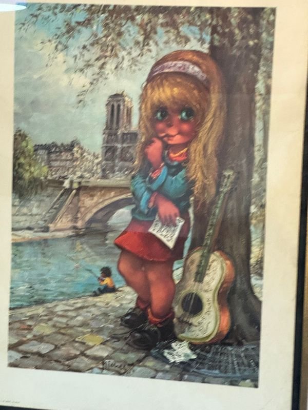 Par de cuadros infantiles vintage con temas parisinos - imagen 6