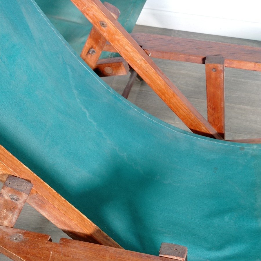 Reposeras plegables de madera y lona en venta - imagen 4