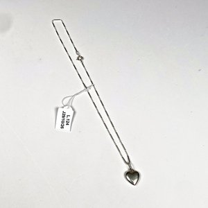 Cadena de Plata Fina con Dije de Corazón - imagen 2