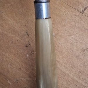 Cuchillo de colección Guazubirá antiguo con cuño, mango de asta - imagen 2