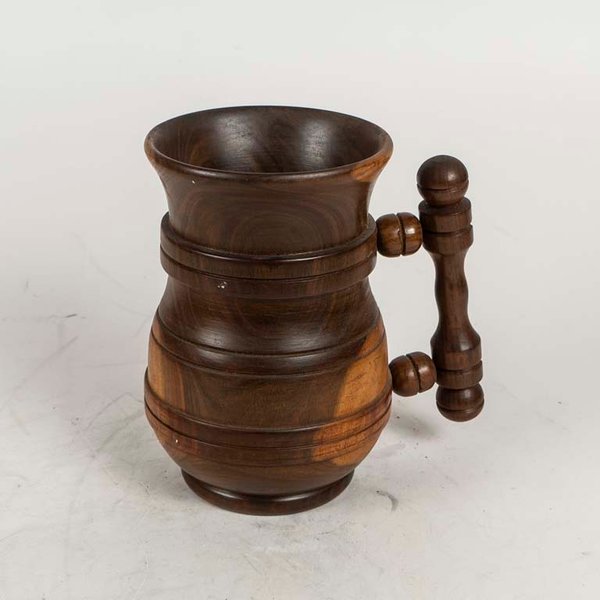 Jarra de Madera Torneada Artesanal