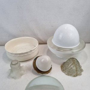 Lote de 6 Piezas: Pantallas y Recipiente Blanco con Roturas - imagen 2