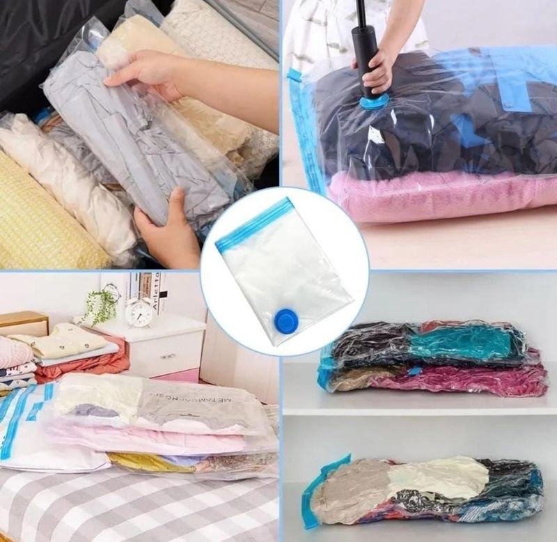 Kit de Bolsas de Vaco para Comprimir y Almacenar
