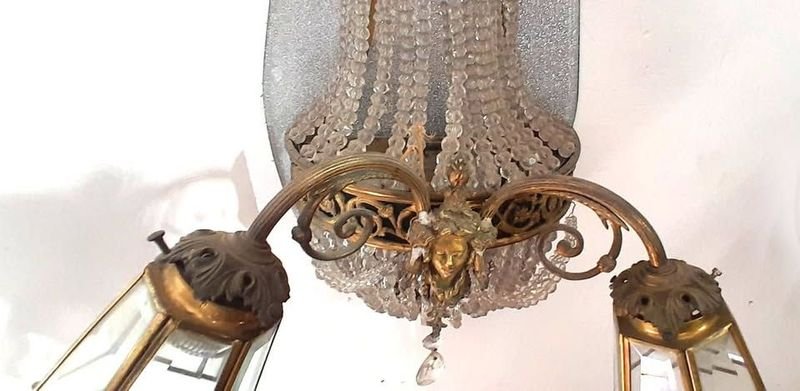 Antiguo Aplique de Pared con Diseño Imperio - imagen 5