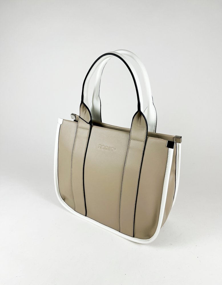 Lote anterior: Cartera de Dama Zenit en Perla con Detalles en Blanco