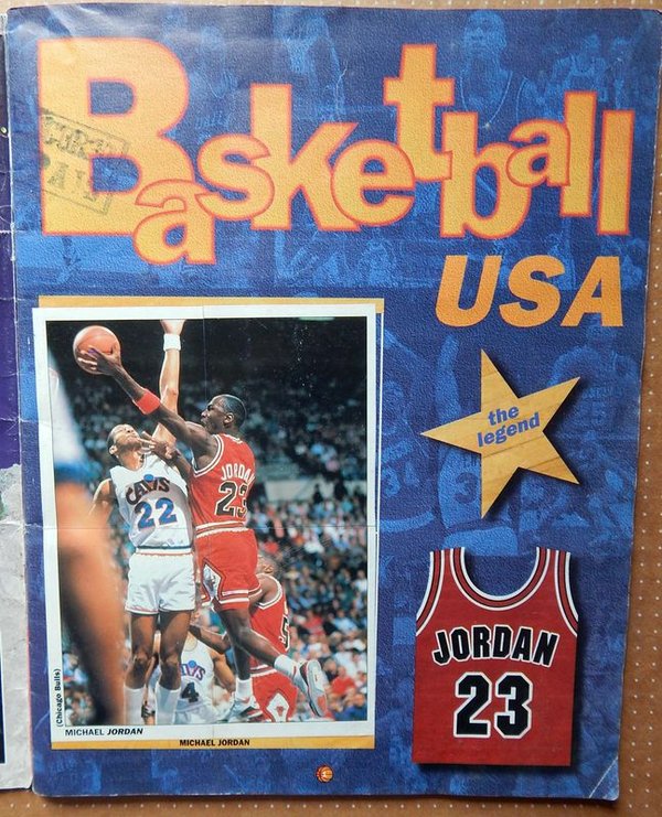 Álbum Antiguo Completo de Figuritas de Basketball NBA USA