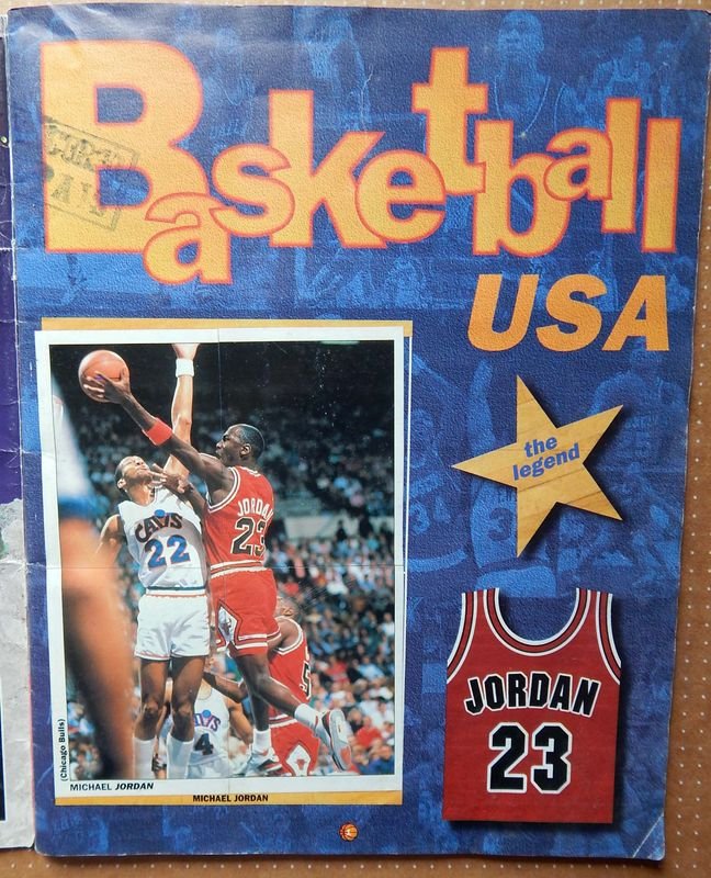 Álbum Antiguo Completo de Figuritas de Basketball NBA USA