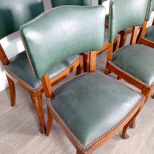 Juego de Comedor Francés: Mesa Extensible y 6 Sillas Tapizadas en Neoskai - imagen 11