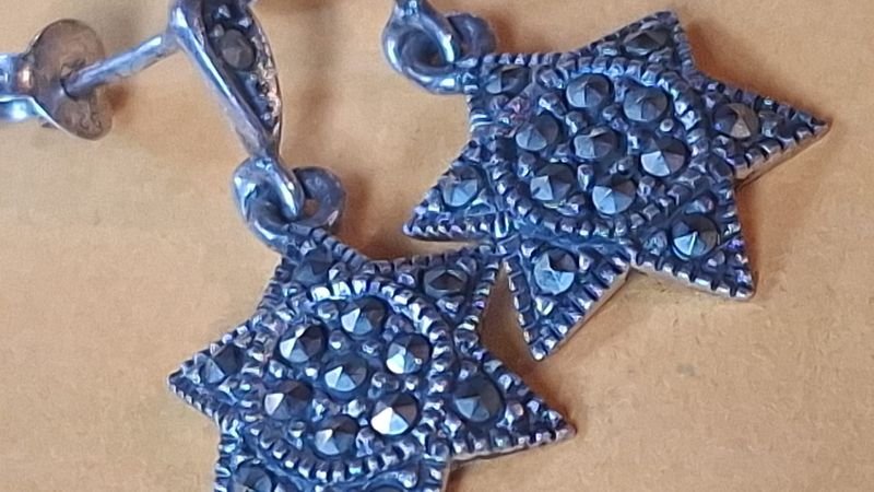 Estrellas de plata re lindas para decoración - imagen 3