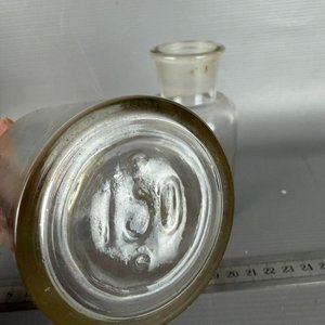 Par de Frascos de Farmacia de Vidrio con Tapa - imagen 2