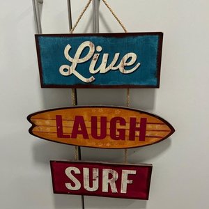 Lote siguiente: Cuadritos Decorativos "Live, Laugh, Surf"