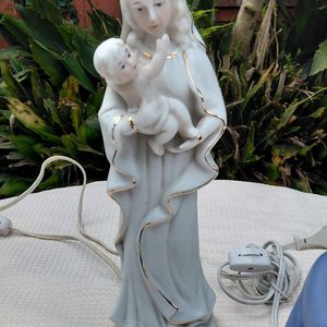 Lote de 3 Veladoras de la Virgen María con el Niño Jesús - imagen 4