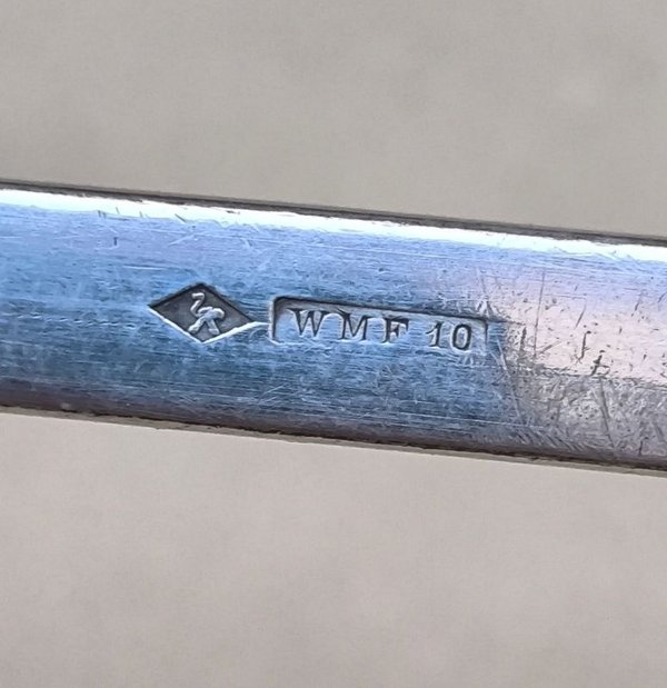 Antiguo Cucharón de Sopa WMF Metal Plateado de 33 CM - imagen 3