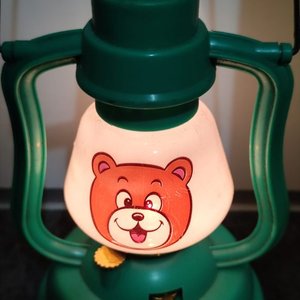 Farol de Juguete Antiguo a Pilas con Diseño de Oso - Verde - imagen 5