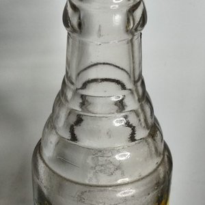 Botella Antigua Limól de Vidrio Transparente - imagen 5