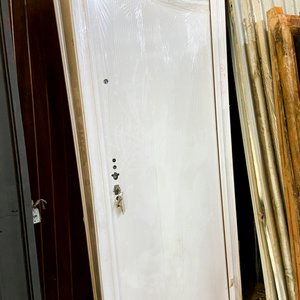 Dos Puertas de Frente de Chapa Blancas con Cerraduras y Llaves - imagen 2