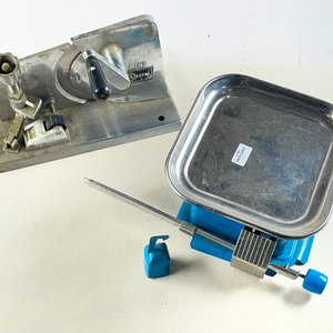 Balanza de Sobremesa Azul y Cortadora de Fiambre Manual Rasfel - imagen 2