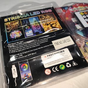Lote de 2 Tiras de Luces LED RGB Adhesivas 10m con Control Remoto y App - imagen 3