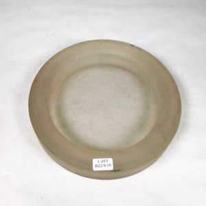 Dos Centros de Mesa Circulares Hialinos Esmerilados - imagen 2