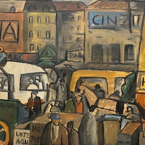 Lote siguiente: Walter Deliotti "Escena de Ciudad" Óleo sobre Tela (43 x 53 cm)