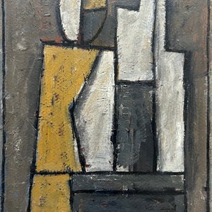 Lote anterior: Composición de Walter Deliotti: Óleo sobre cartón abstracto, 36x30 cm