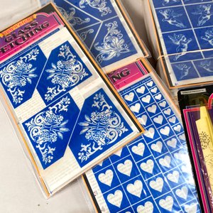 Lote de Adhesivos para Grabado en Cristal y Metal - imagen 2