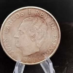 Moneda de Plata Española 2000 Pesetas Don Quijote 1997 - imagen 4