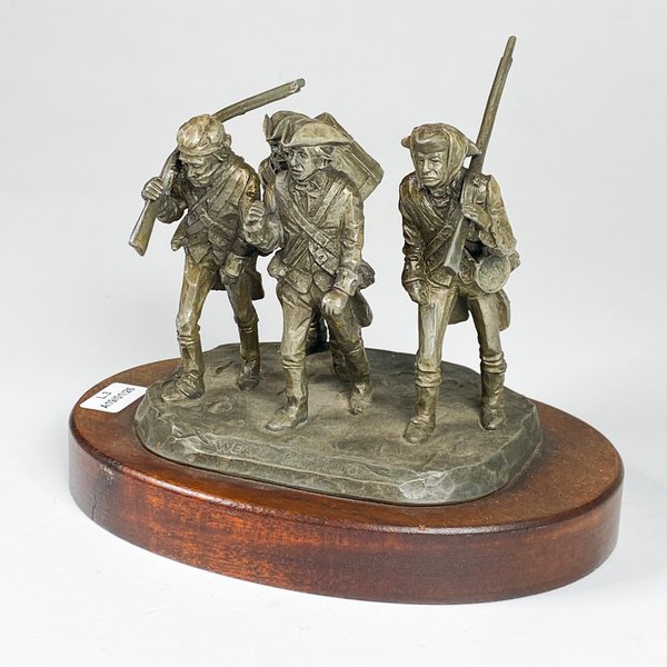 Bronce Figurines de Soldados - Grupo Petit Bronce Firmado - imagen 2