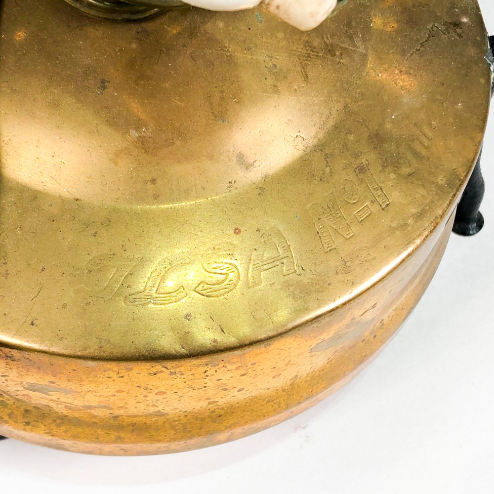 Lámpara de sobremesa en bronce tipo lámpara de kerosene - imagen 4