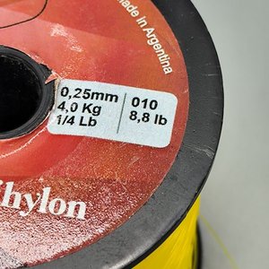 Carretel de Tanza NTH Maghylon Amarillo 0.25 mm - Resistencia 4 kg - imagen 3