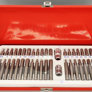 Lote siguiente: Juego de Puntas Torx, Multi Torx y Allen de 41 Piezas con Estuche Metálico