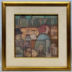 Obra "Paisaje" de Javier Velázquez: Técnica Mixta sobre Fibra (25x25 cm) - imagen 2