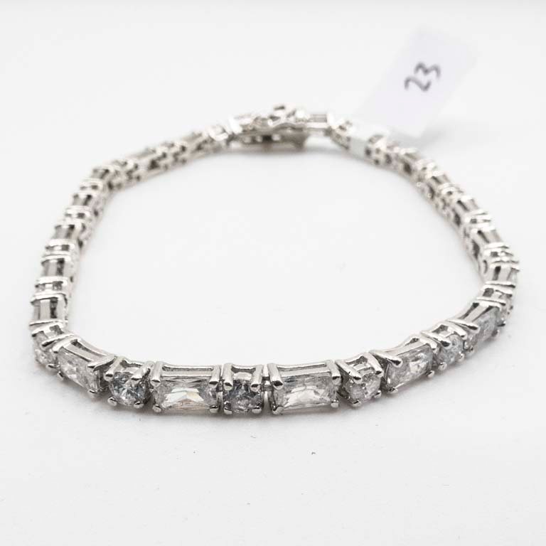Pulsera de Plata con Circonias - 10g