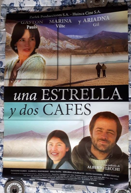 Poster Original "Una Estrella y Dos Cafés" - Gastón Pauls - 2006