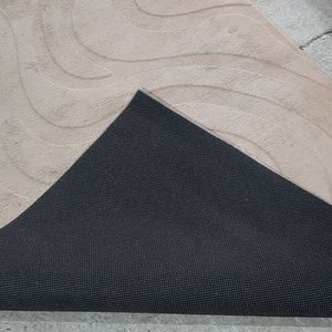 Alfombra Beige con Diseño Ondulado y Antideslizante 1.80 x 1.20 m - imagen 2