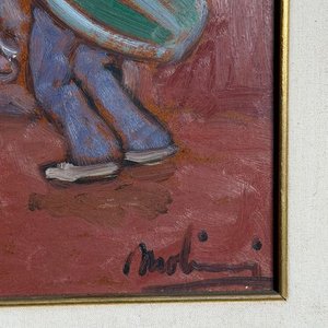 Óleo sobre Fibra "Danza" de Leonel Pérez Molinari, 48x38 cm - imagen 5