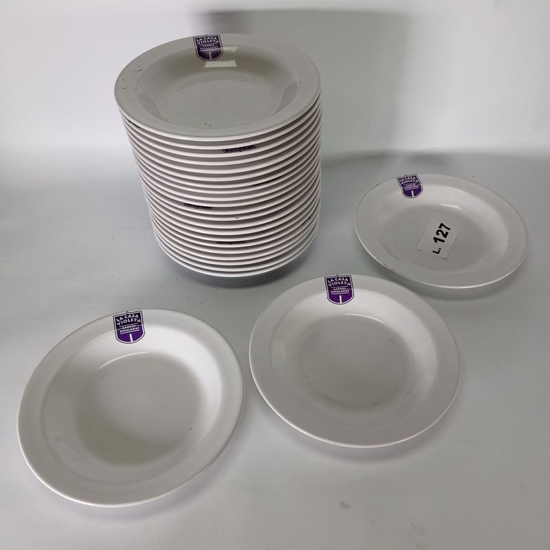 Lote anterior: Platos de porcelana Olmos con publicidad de La Casa Violeta