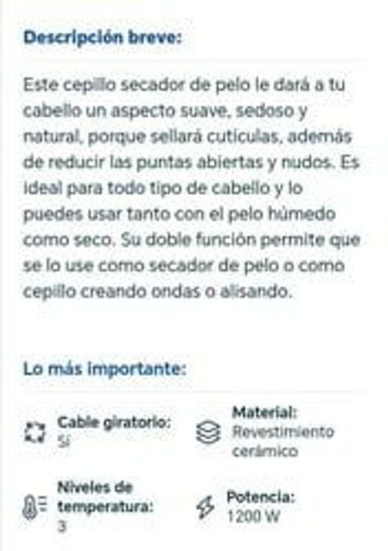 Cepillo Secador y Estilizador de Cabello - imagen 8