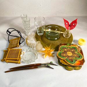 Lote de Vasos, Copas, Adornos y Accesorios Vintage - imagen 1