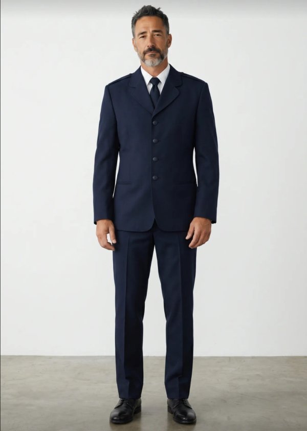 Saco Uniforme Azul Marino Talle S (44) "Fashion Star" - Made in USA - imagen 1