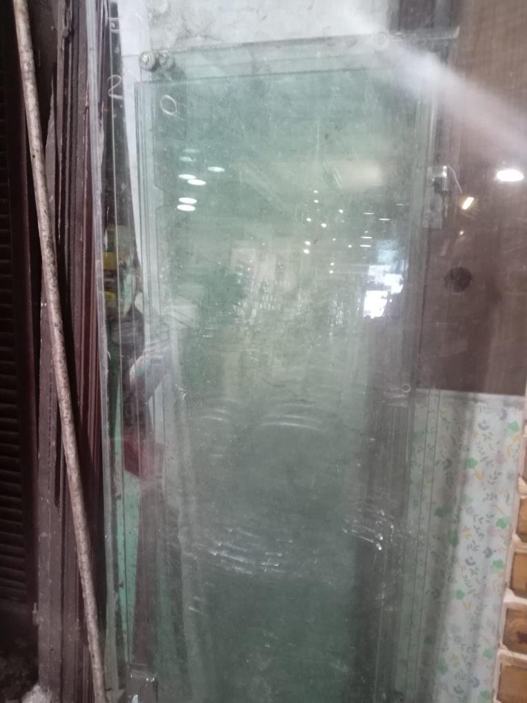 Mampara de Baño con Dos Hojas Corredizas y Marco Desarmado