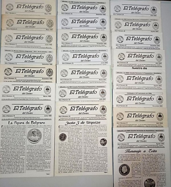 22 Publicaciones El Telégrafo del Centro (1996-2004) - Gaceta Numismática Buenos Aires - imagen 1