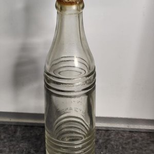 Botella Antigua de Vidrio Claro Emilio Molinelli "La Oriental" - imagen 3