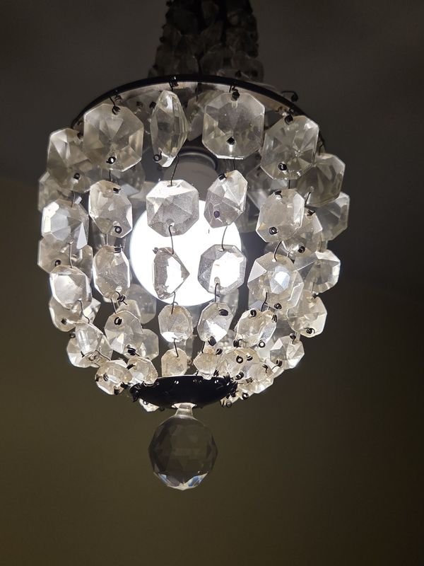 Colgante en bronce y cristal de excelente calidad - imagen 3