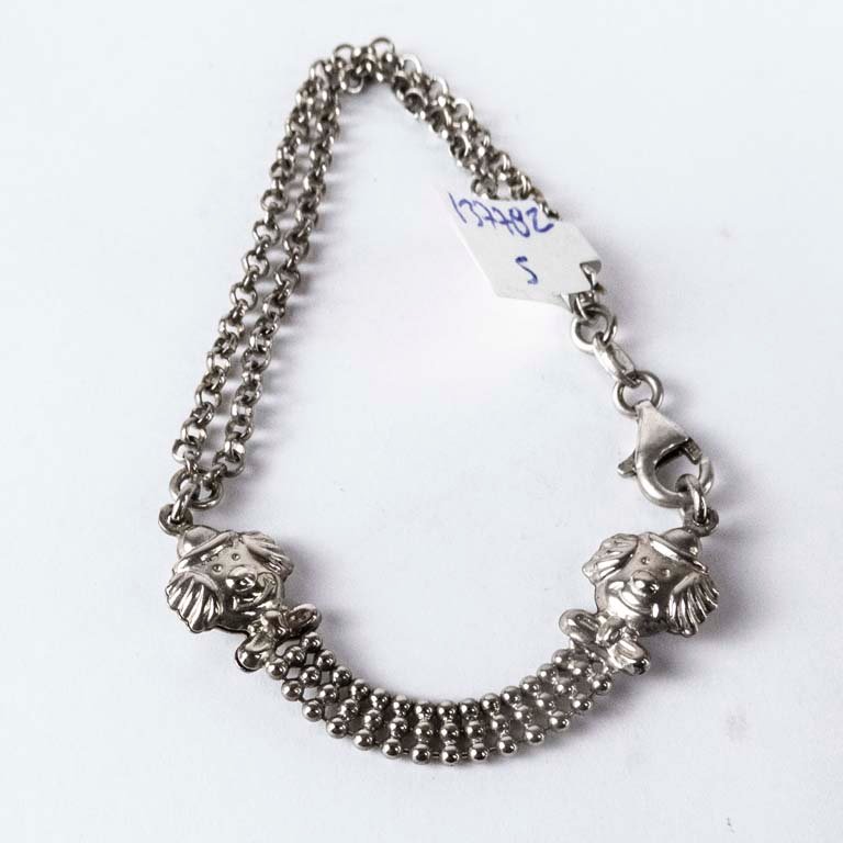 Pulsera de plata en cadena - imagen 2
