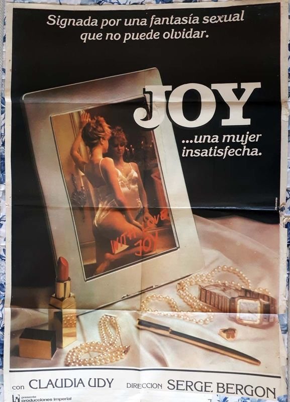 Poster Original Cine "Joy... una mujer insatisfecha" (1983) con Claudia Udy
