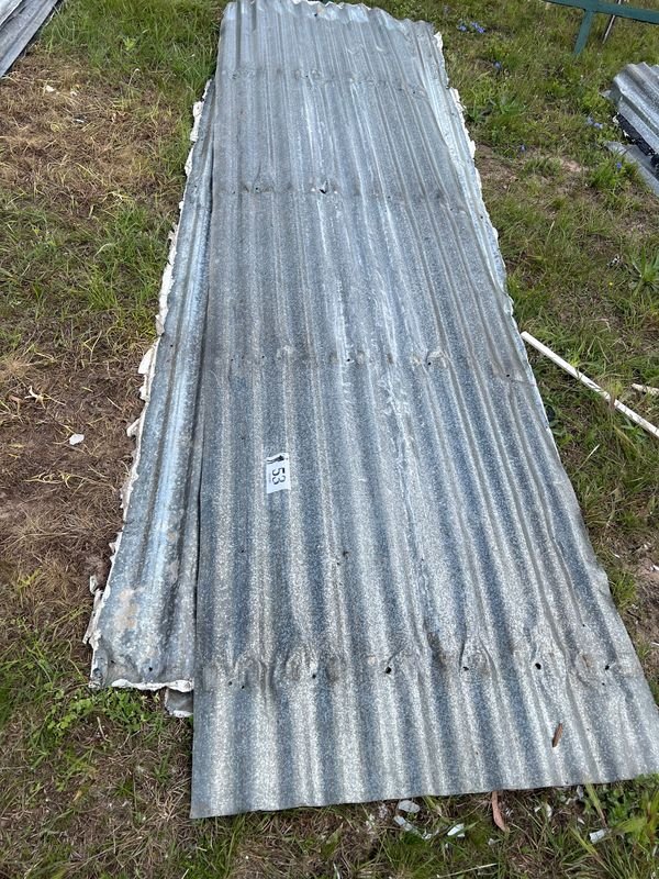 Lote de 5 Chapas Metálicas Onduladas