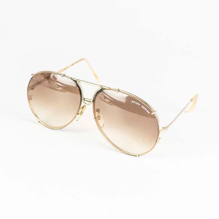 Par de lentes de sol vintage con diseño deportivo - imagen 2